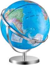 Globe lumineux, Cm - Basis en métal robuste pour plus de stabilité - Carte imprimée HD - Veilleuses LED - Éducatif pour la maison ou École