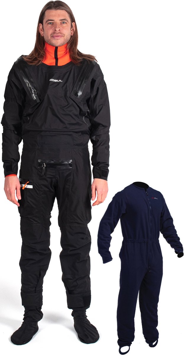 Gul Heren Code Zero Stretch U-Zip Droogpak - Black