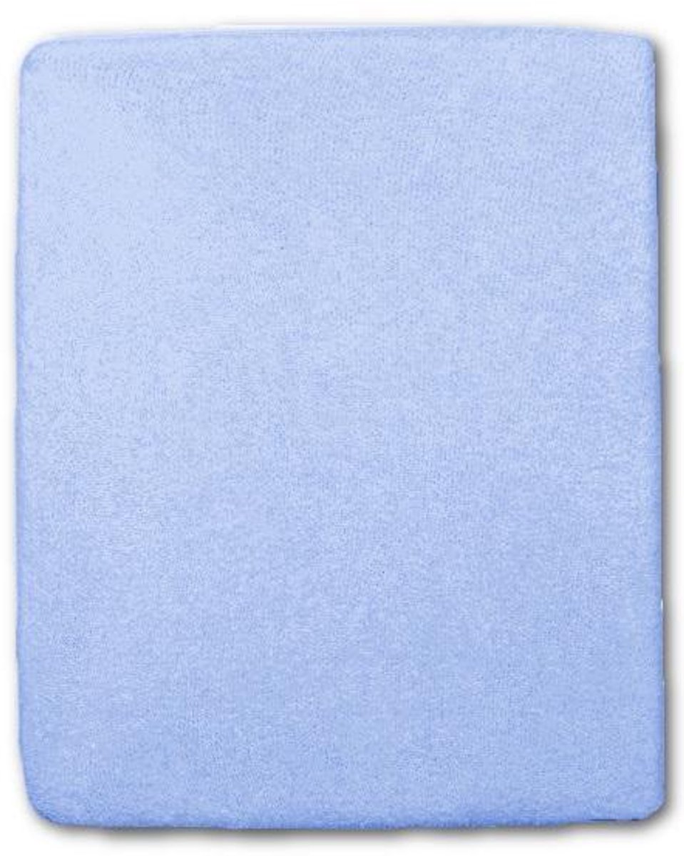 New Baby - Hoeslakentje voor babymatras - Blauw katoen 120x60 cm - Hoeslaken - Wieglaken - Matraslaken - Babybed - Beddengoed