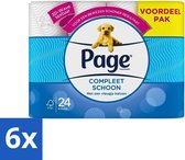 Bol.com Page - Compleet Schoon - Toiletpapier - 2-Laags - Comfortabel & Zacht - 24 Rollen - Voordeelverpakking - 6 stuks aanbieding