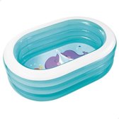 Kinderbadje voor kinderen, opblaasbaar babyzwembad, rond opblaasbaar kinderbadje, binnen en buiten, tuin, achtertuin, waterspelen, zwembad, zomer spelen, watergereedschap, blauw