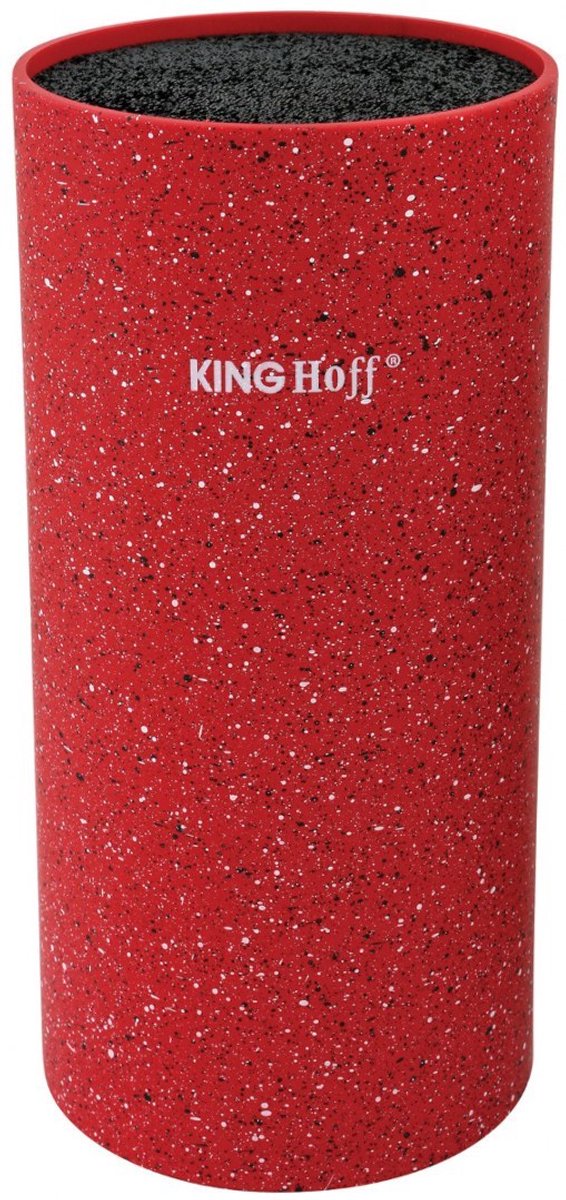 Kinghoff - Messenblok - Marmeren Coating - 11x22cm - Rood