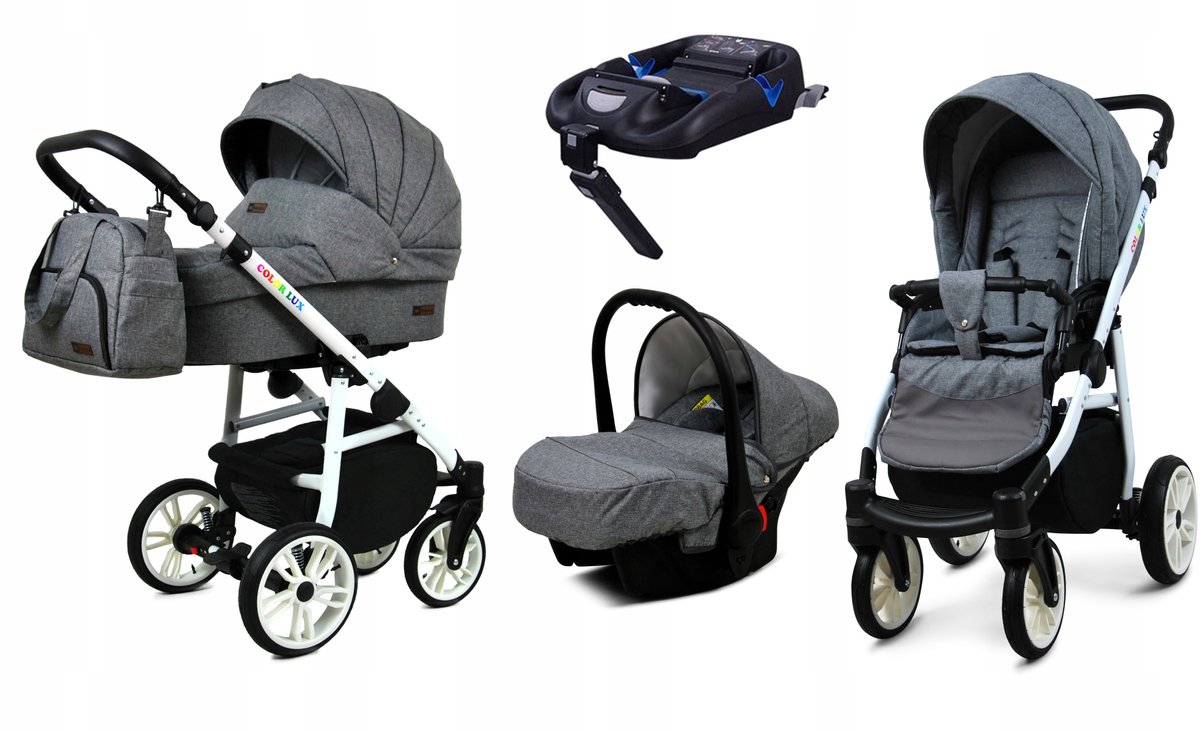 BabyLux® COLORLUX 4in1 Kinderwagen - Opklapbaar met Reiswieg - Product - €649,00