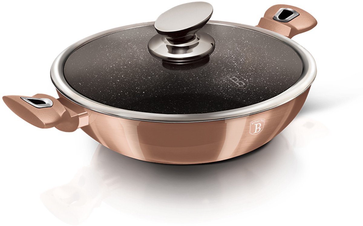 GRANIETEN WOK 30cm BERLINGER HAUS BH-7100 ROSE GOUD