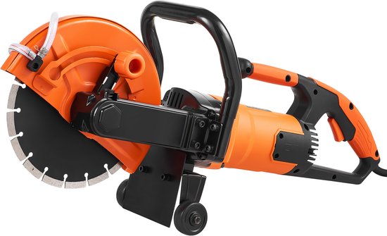 Elektrische Betonzaag Van, 9 Inch, 1800 W 15 A Motor, 3,5 Inch Zaagdiepte, Nat/Droog, voor Steen, Baksteen van VEVOR — afbeelding 2