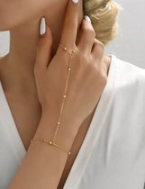 Handsieraad - handketting - roestvrij staal - statement armband - all Around Bracelet - all over bracelet - mystic armband - gecombineerde armband - bracelets - iconic - initial Handketting - initial hand ketting