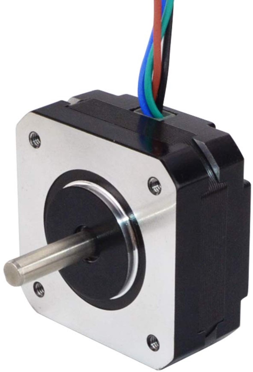 Bipolaire NEMA 17 Stappenmotor voor 3D-printers en Robotica - 1A, 16 Ncm, 4-draads