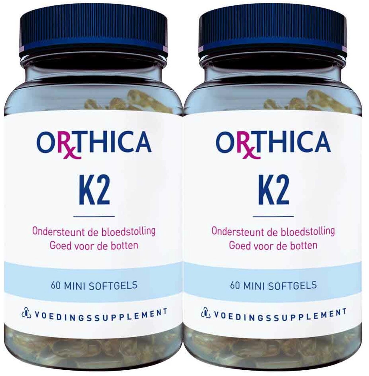 Goedkoopste 2x Orthica K2 60 softgels