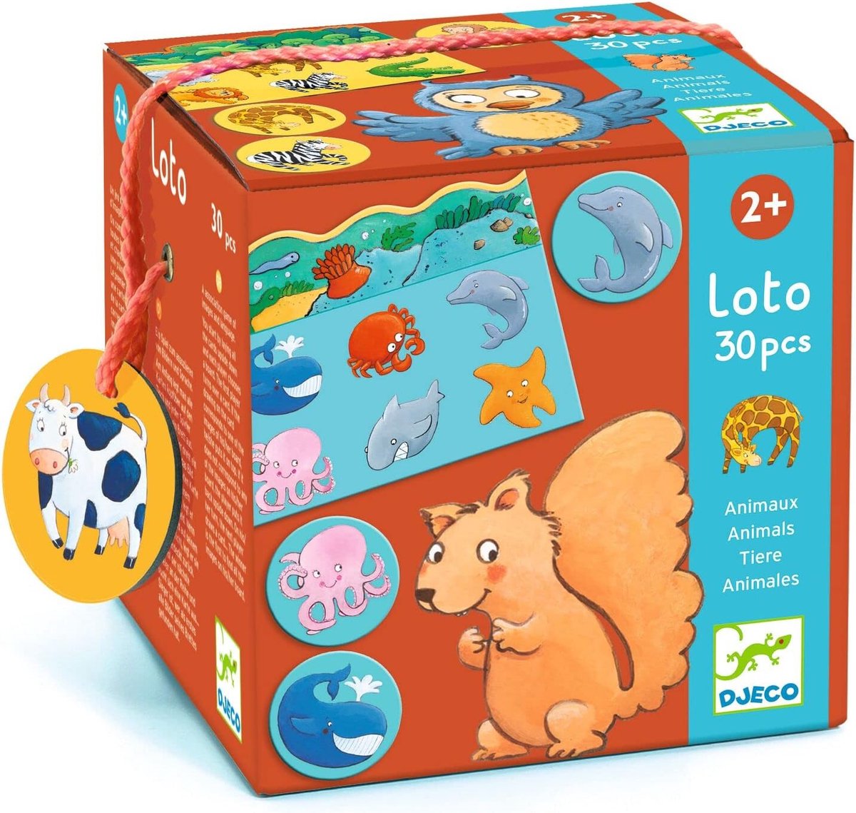 Animals Lotto Spel - Educatief Dieren Spel voor Kinderen