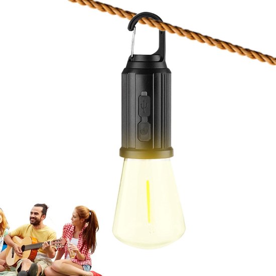 Camping hanglamp - LED Kampeerlamp met karabijnhaak - USB oplaadbaar - LED Tentlamp - Survival - Noodlamp - Benson — afbeelding 3