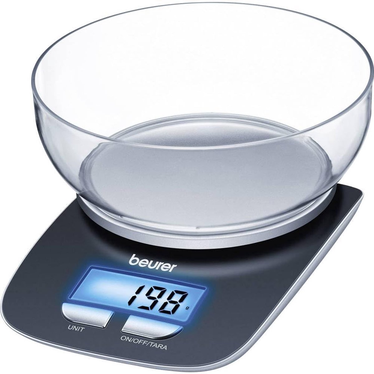 Digitale Keukenweegschaal met Tarra-Functie en 3 kg Draagkracht - 1,2 l Weegbak