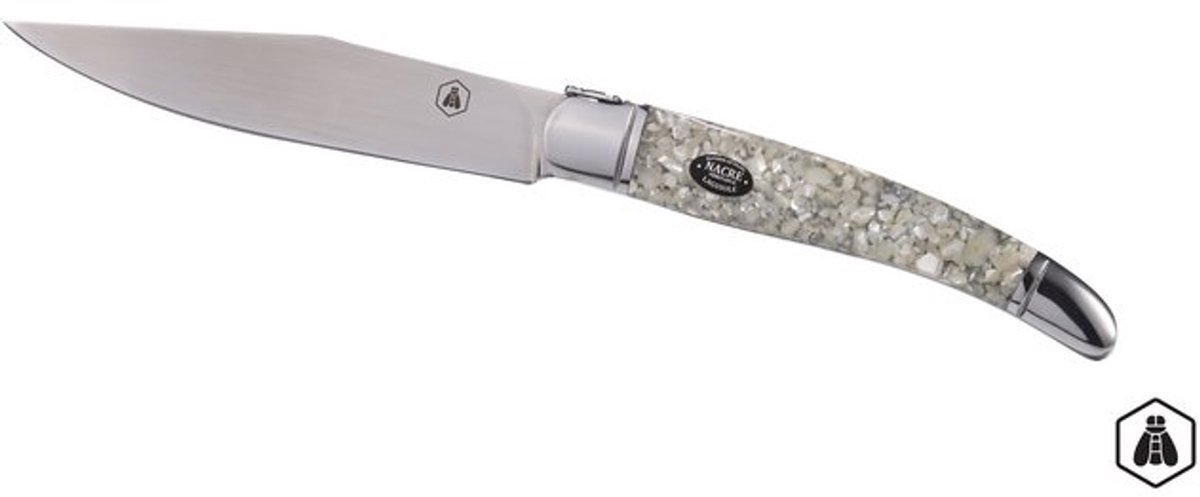 Laguiole Steakmessen set 4 stuks Parelmoer handvat