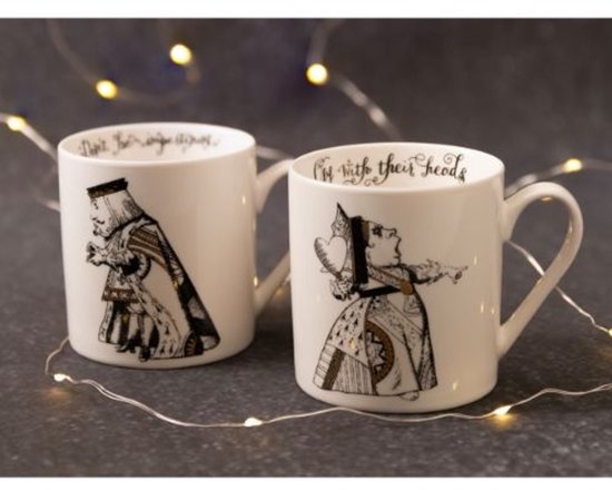 Mug Lifetime Alice au Pays des Merveilles 350 ml Porcelaine 2 Pièces