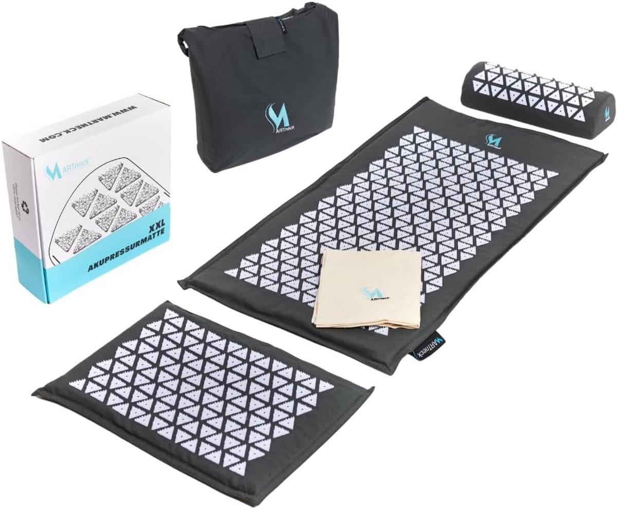 Acupressuurmat XXL met Kokosvezel Kussen voor Massage en Ontspanning