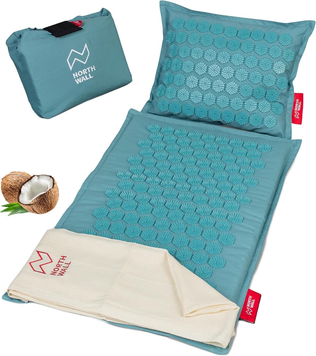 Acupressuur Mat - Eco-Vriendelijk, Moet-Hebben voor Rugpijn, Stress en Ontspanning - Blauw