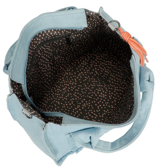 Fritzi aus Preußen Sac à main Sac à épaule bandoulière Tote Bag Limited Washed Denim Shopper Washed Blue Bleu clair