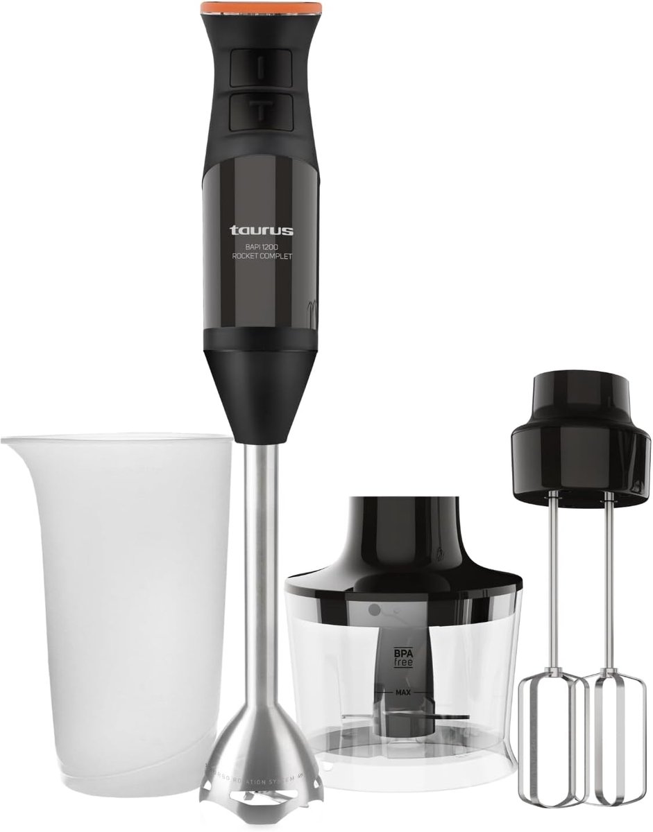 Complete staafmixer 1200 W met 20 snelheden en Turbo-functie