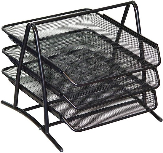 EasyPAG 6 Fächer Fächerförmig A4 Metall Büro Schreibtisch Organizer Dokumentenhalter Aktenablage