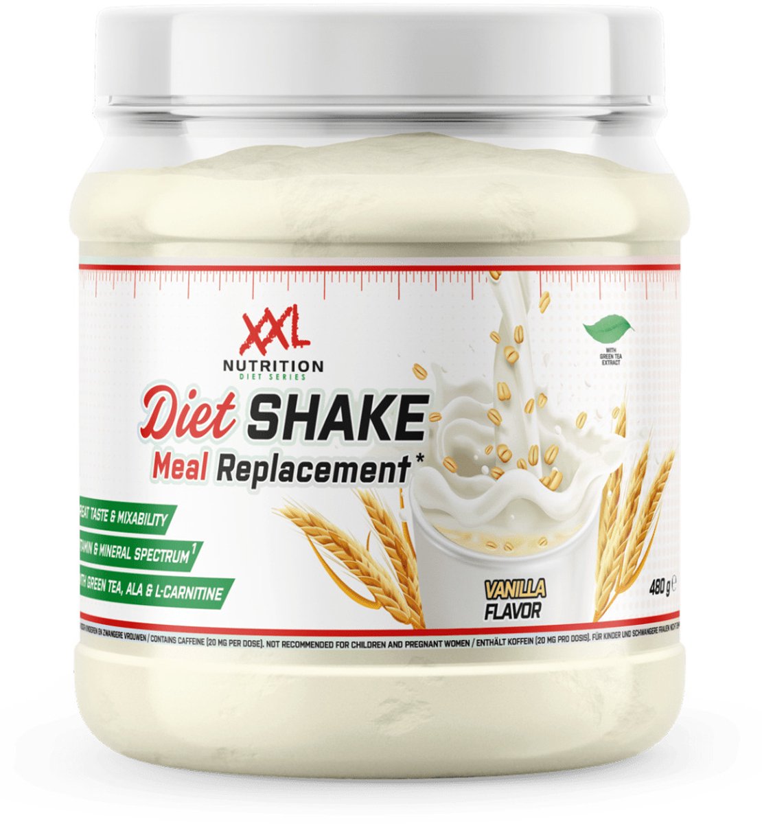 Goedkoopste XXL Nutrition - Diet Shake - Tot 46 Gram Eiwit - Maaltijdshake, Eiwitshake, Maaltijdvervanger, Afvallen - Whey, Melkeiwit & Soja Isolaat - Mix van Voedingsstoffen - Vanille - 480 Gram (12 shakes