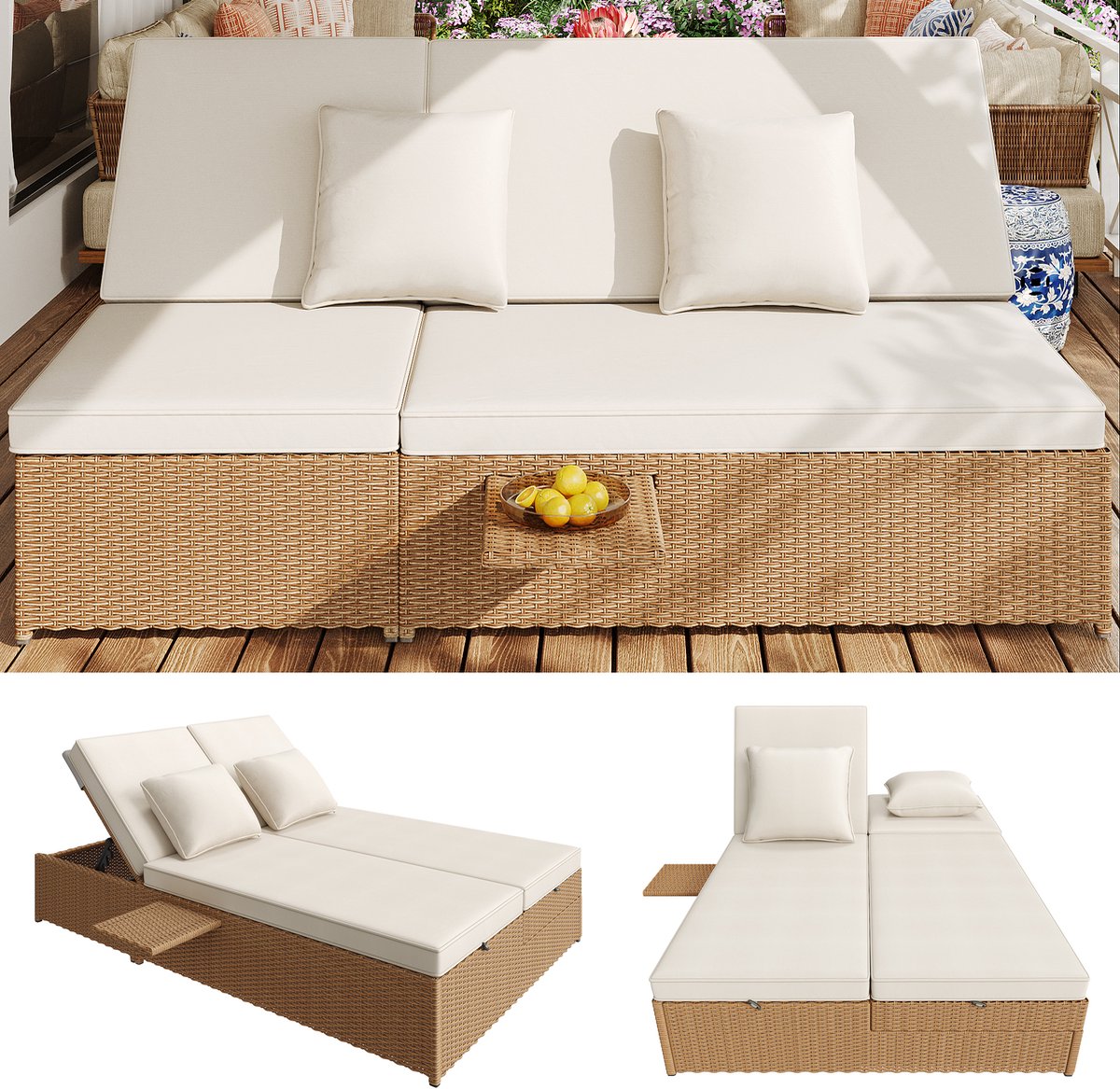outdoor-ligbed-dubbel-rieten-lounge-set-weerbestendig-opklapbaar-met-witte-kussens-voor-balkon-tuin-terras