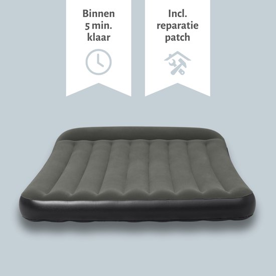 Bestway luchtbed - 2-Persoons - 152 x 203 x 30 cm - Groen - Inclusief en Hoeslaken van Bestway — afbeelding 5