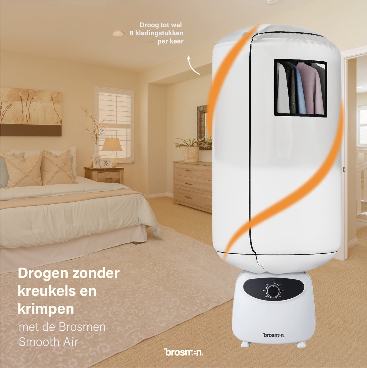 Brosmen Smooth Air - Strijkpop voor hemden en broeken - Strijkmachine - Strijkdroger - Strijksysteem - Strijkijzer - Wasdroger - Inclusief Spray Fles & Droogzak — cadeau in Cadeau-ideeën - foto 3