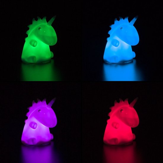 nachtlamp Dino junior 21 cm PVC wit van InnovaGoods — afbeelding 3
