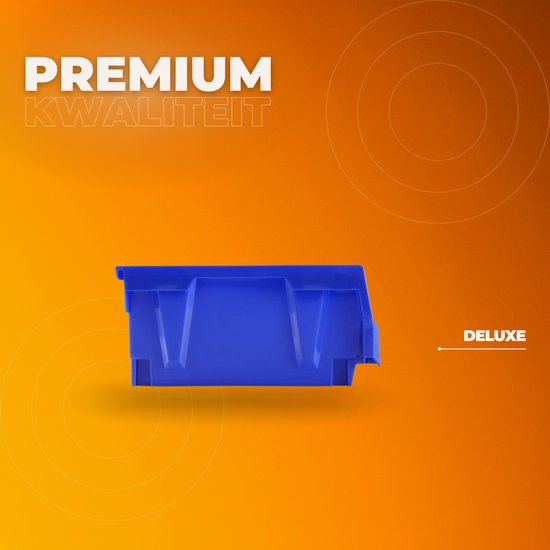 100x Boîtes Empilables – 70x100x155 MM NP6 Bleu Couleur – Boîtes Bacs à Bec Conteneur Empilable