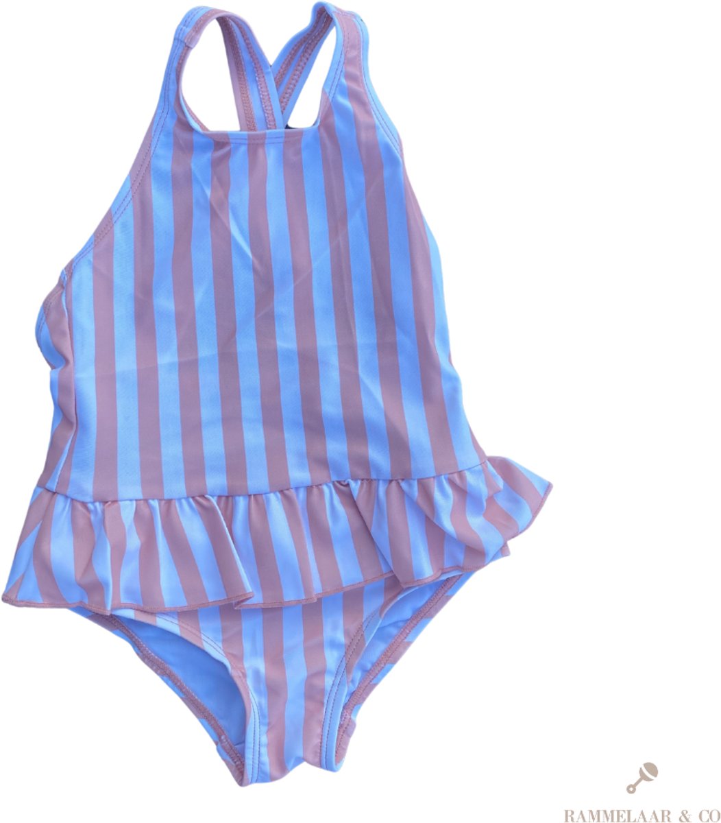 Rammelaar&Co Badpak Soft Orange Stripes - Badpak Meisjes — afbeelding 3