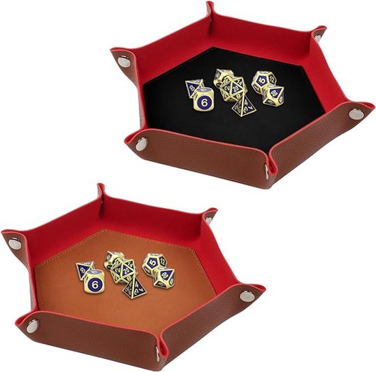 Plateau à dés - Élégant et fonctionnel - Pour Spellen et jeux de société - Design durable et robuste - Empêche les Dés de rouler - Idéal pour la maison et les soirées de jeux