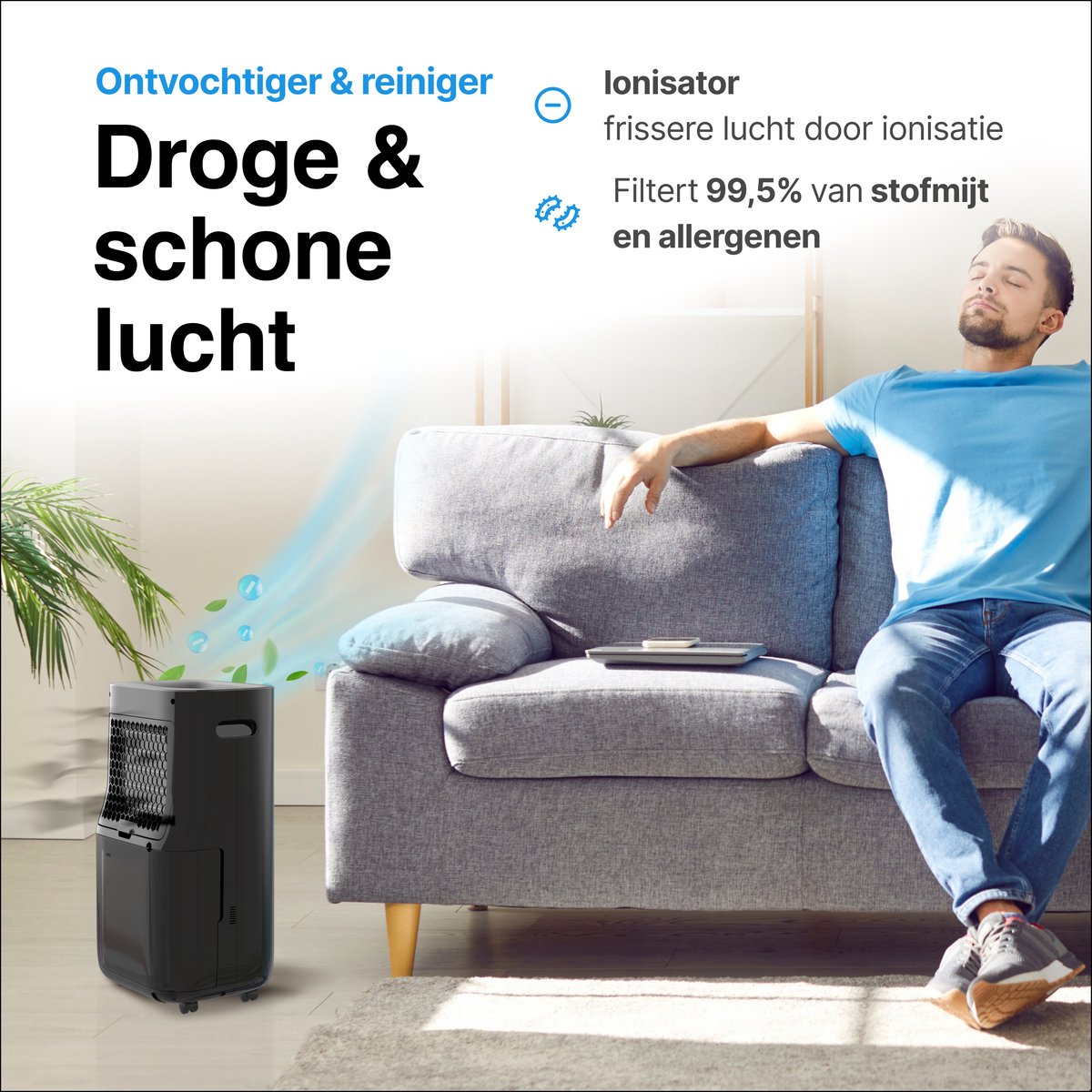 VIVID GREEN VG001165 Luchtontvochtiger Wit