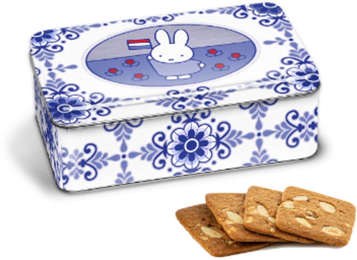 Koek Blik Nijntje - Delfts Blauw - Inclusief Koekjes