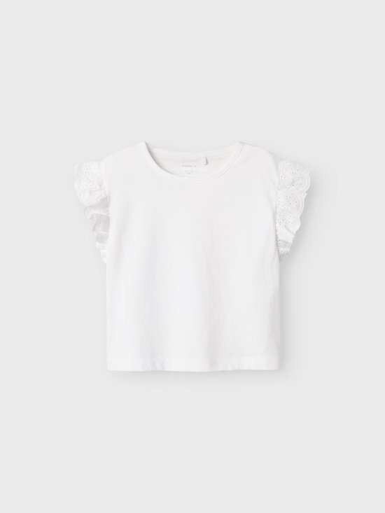 NAME IT NMFHREJAINE CAPSL SHORT NREG TOP PB Haut Filles - White brillant