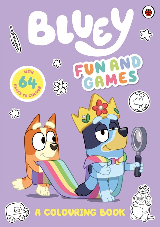 Bluey Fun and Games Colouring Book - cover