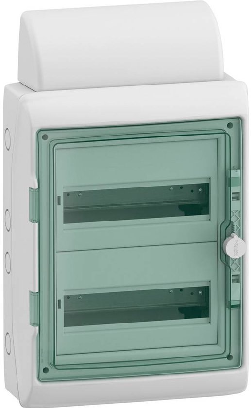 Schneider Electric 13433DE Mureva Distributeur pour pièces humides Opbouw (sur mur) Nombre de groupes : 24 Nombre de rangées : 2 In