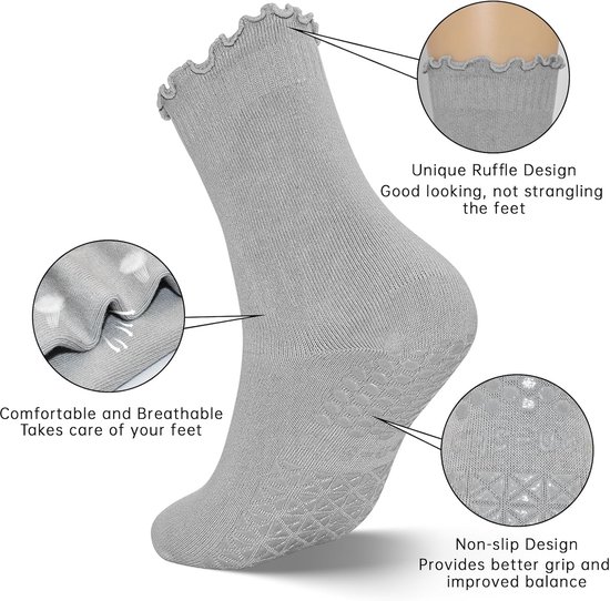 Lexium Pilates Sokken - Anti Slip Sokken - Pilates Sokken Antislip - Pilatessokken - Yoga Sokken van Lexium — afbeelding 5