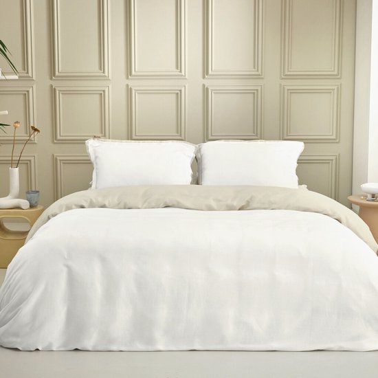 Walra Dekbedovertrek Classy Tencel - 260x220 - 65% Tencel / 35% Katoen BCI - Off White / Beige van Walra — afbeelding 3