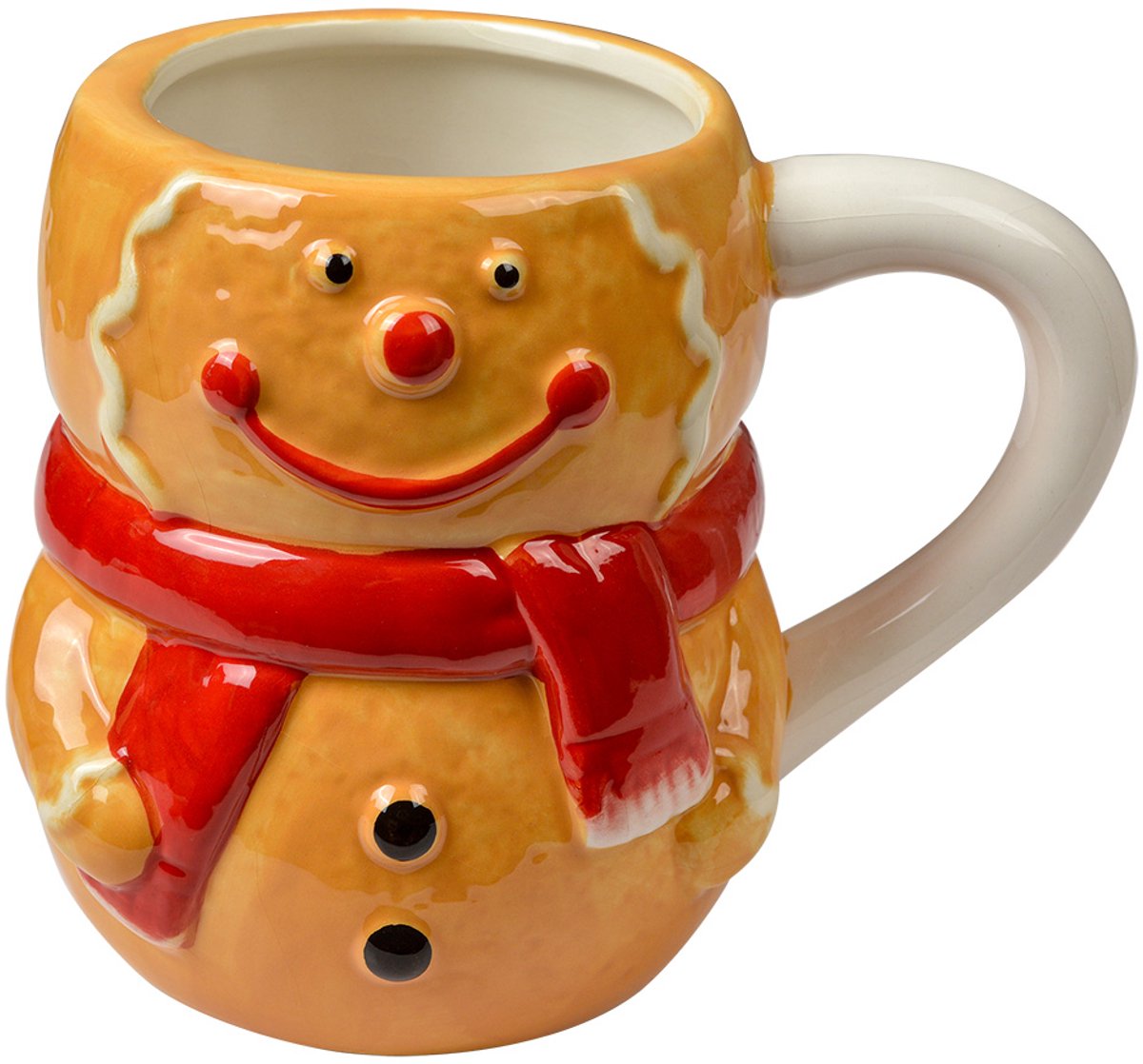 Clayre & Eef Mok Gingerbread man 525 ml Bruin Keramiek