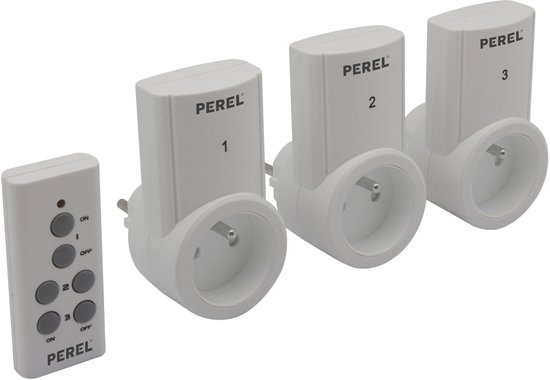 JEU DE PRISES AVEC TÉLÉCOMMANDE (3 PRISES + TÉLÉCOMMANDE)