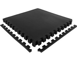 VirtuFit Fitness Puzzelmat - Vloermat - 12-delig - 240 x 180 cm - Zwart