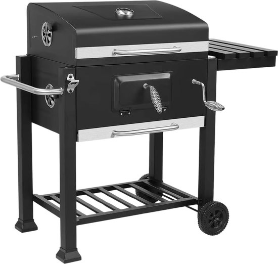 Foto: Kitchenbrothers kamado bbq 13 inch houtskool barbecue 27 cm deluxe set egg bbq met accessoires zwart