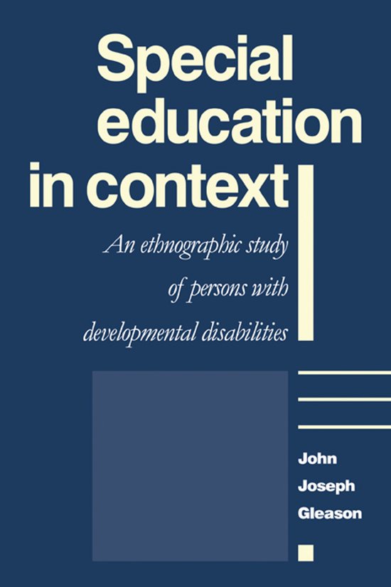 Special Education in Context - cover