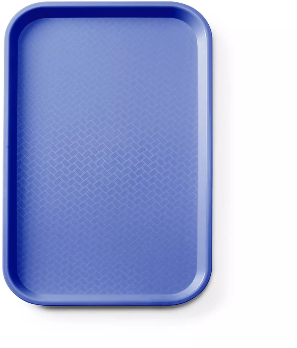 Amerbox - Dienblad voor fastfood - polypropyleen - GN 1/1 -530x325x(H)20 - Blauw