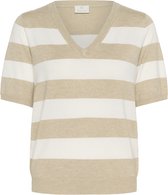 Kaffe KAlizza Striped Vneck Dames Trui - Maat L