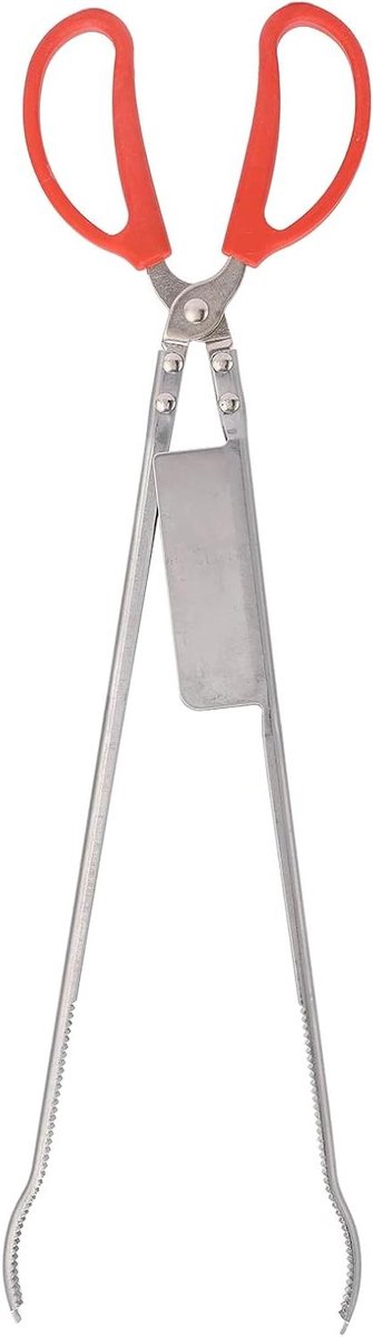 Multifunctionele Roestvrijstalen Krabtang - Antislip, 51 cm lang met Sleufpunt Ontwerp (Gebogen mond)