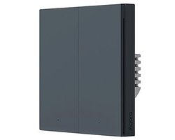 Aqara Smart Wall Switch H1 (met NUL, double rocker) - Grey