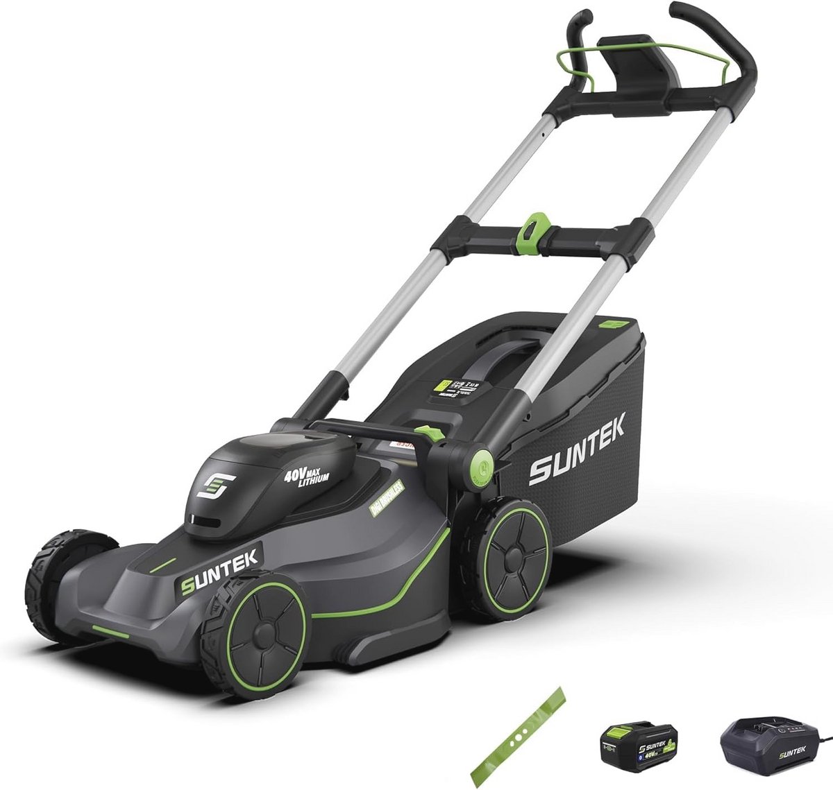 40V Accu Grasmaaier - 43 cm - Digi-borstelloze Handgrasmaaier met 4,0 Ah Lithium-ion Accu - Inclusief Snellader en App-compatibel