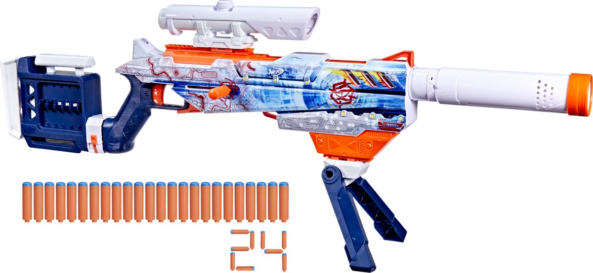 Nerf Loadout Arctic Zerostriker blaster en 24 N1-darts — afbeelding 8