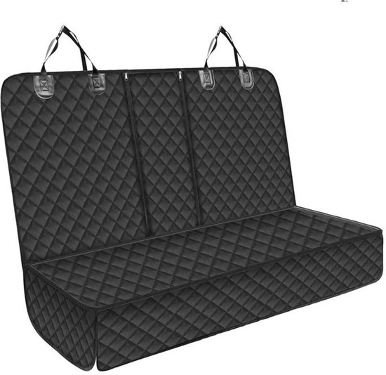 Housse de siège auto durable - Couverture pour chien - Housse de protection et tapis pour chien - pour le siège arrière du chien - Résistant aux rayures et imperméable - Zwart