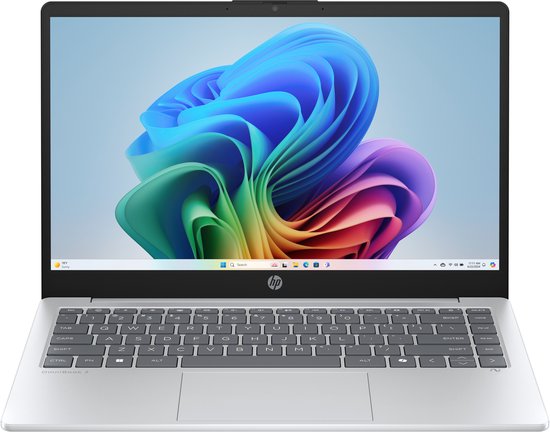 HP OmniBook 3 NGAI 14-ha0970nd Copilot+ PC AMD Ryzen AI 7 350 Laptop 35,6 cm (14") Full HD 16 GB LPDDR5x-SDRAM 1 TB SSD Wi-Fi 6 (802.11ax) Windows 11 Home Zilver - HP - Hoofdafbeelding